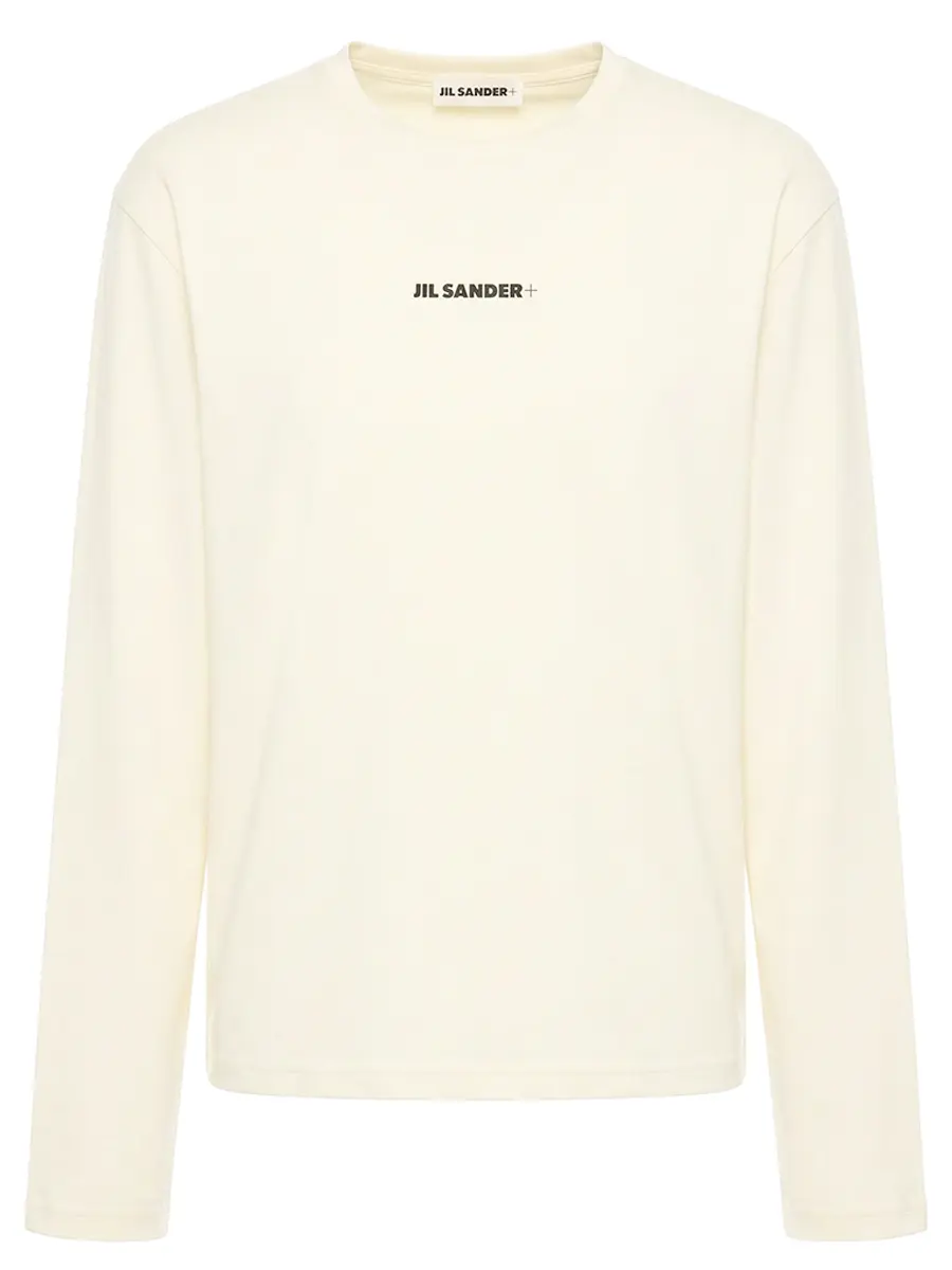 Лонгслив однотонный JIL SANDER J40GC0148 J20033 104 Белый 
