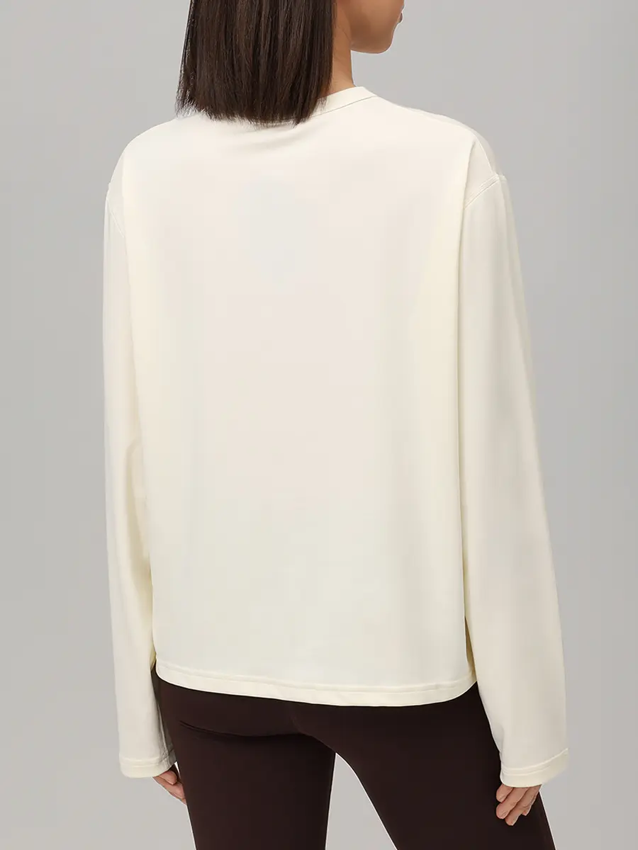 Лонгслив однотонный JIL SANDER J40GC0148 J20033 104 Белый  Фото 3