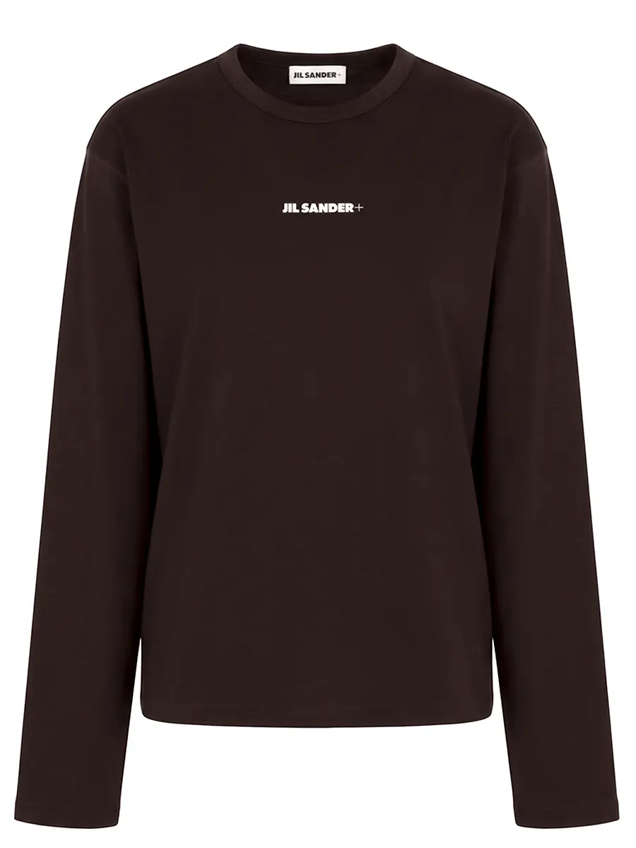 Лонгслив однотонный JIL SANDER J40GC0148 J20033 202 Коричневый 
