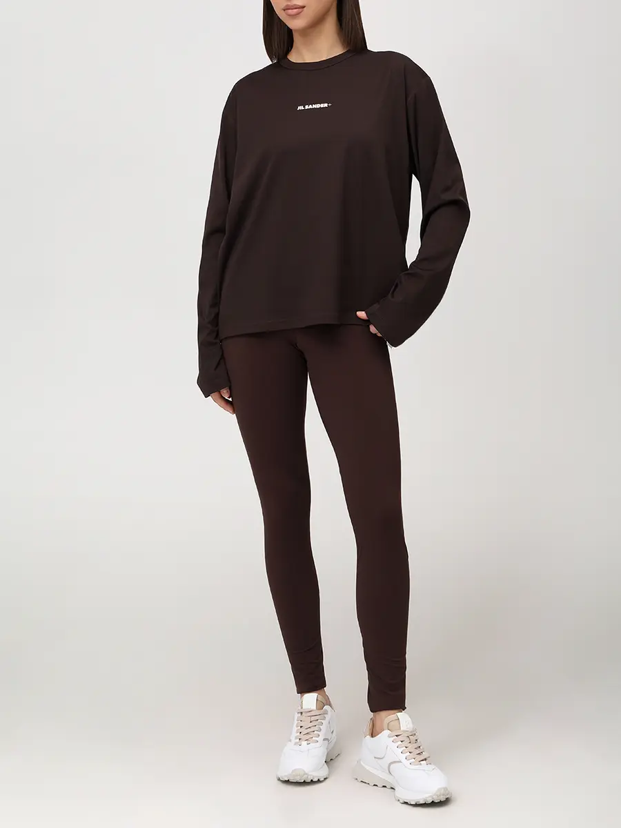 Лонгслив однотонный JIL SANDER J40GC0148 J20033 202 Коричневый  Фото 2