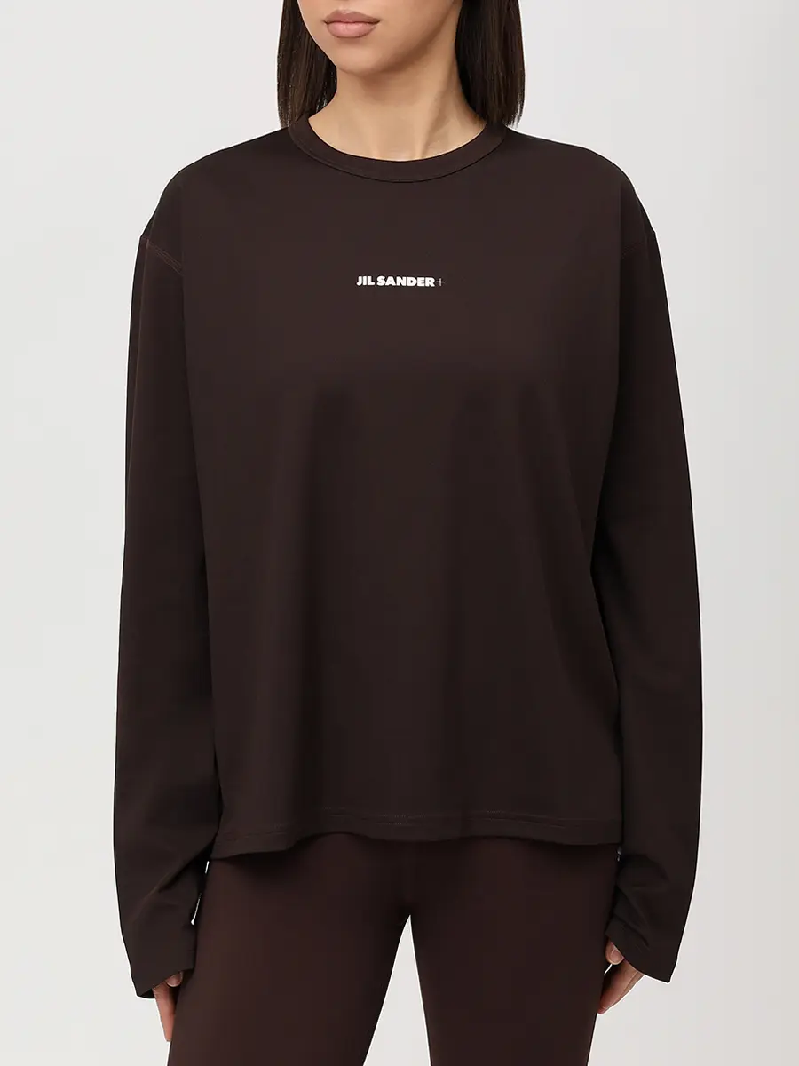 Лонгслив однотонный JIL SANDER J40GC0148 J20033 202 Коричневый  Фото 4