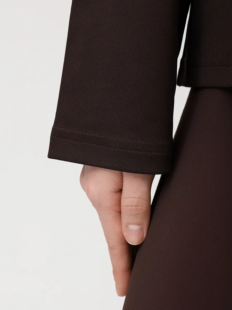 Лонгслив однотонный JIL SANDER J40GC0148 J20033 202 Коричневый  Фото 5