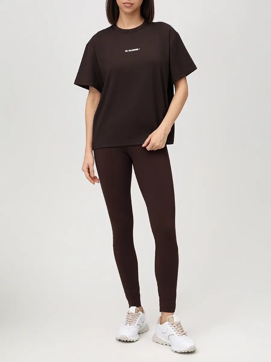 Футболка из джерси JIL SANDER J40GC0149 J20033 202 Коричневый  Фото 2