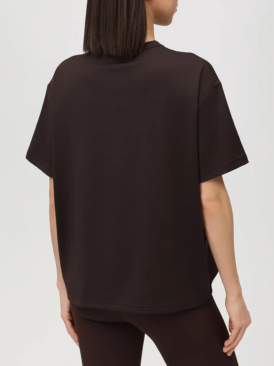 Футболка из джерси JIL SANDER J40GC0149 J20033 202 Коричневый  Фото 3