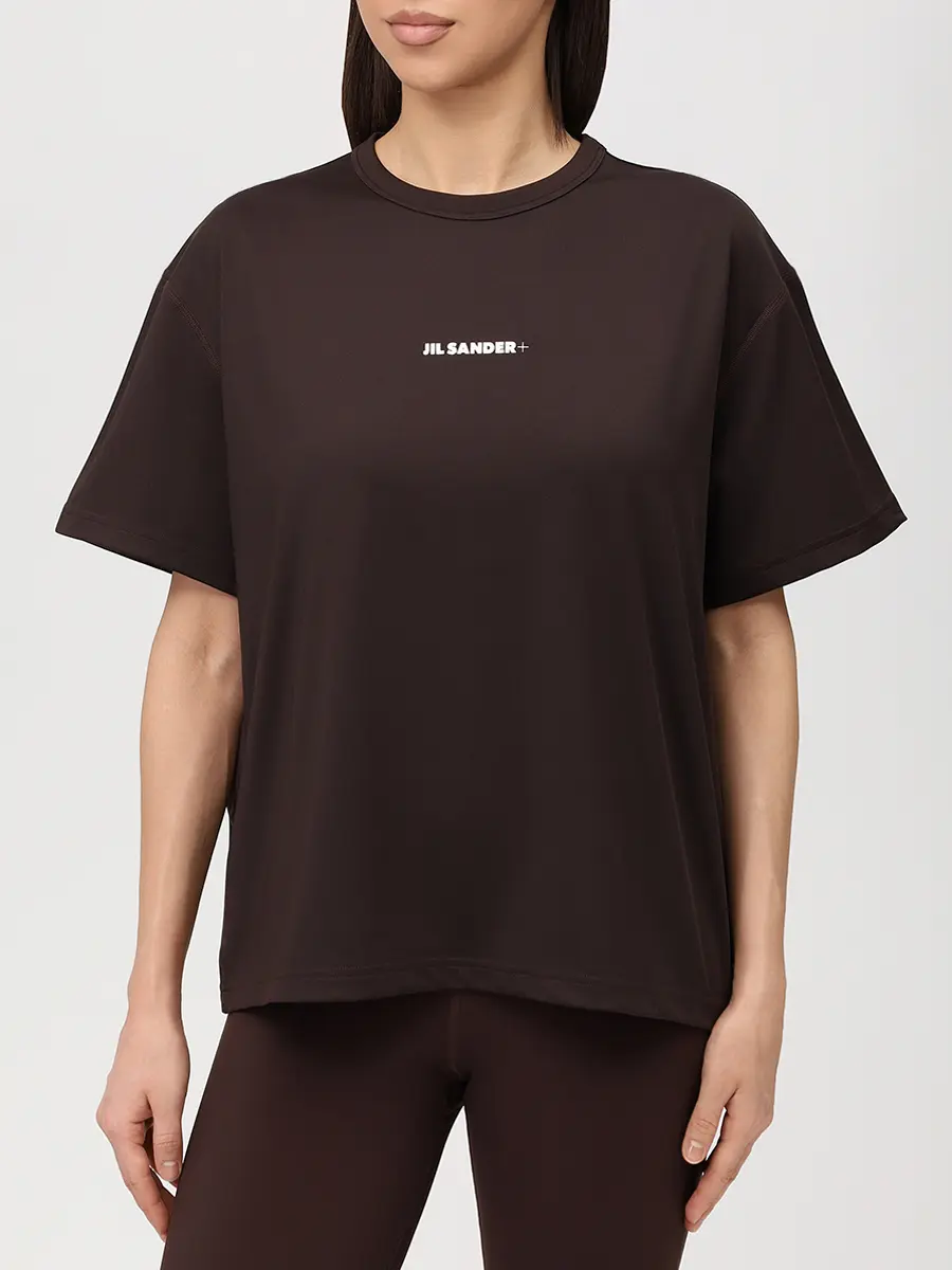 Футболка из джерси JIL SANDER J40GC0149 J20033 202 Коричневый  Фото 4