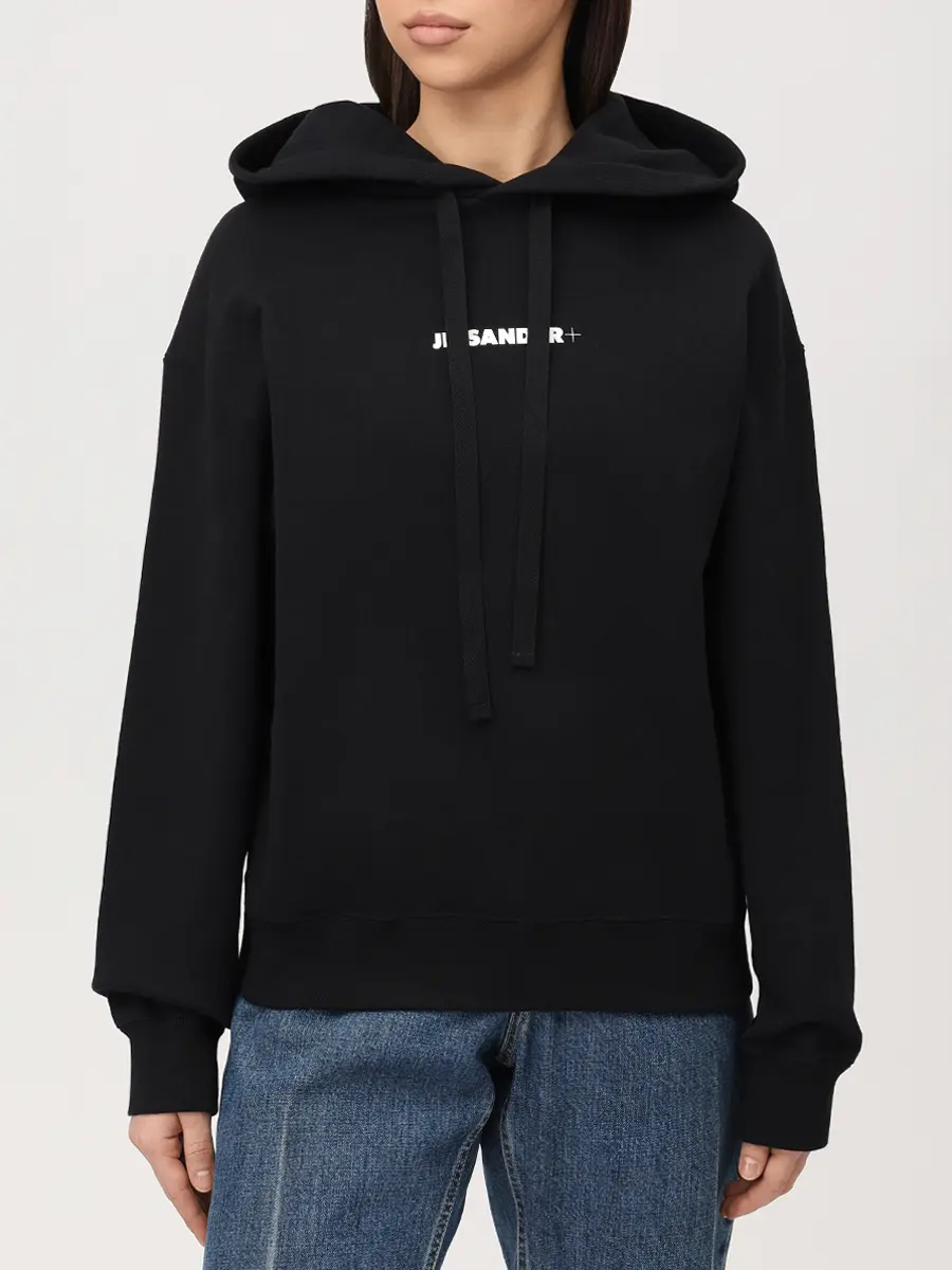 Худи хлопковое JIL SANDER J40GU0123 J20039 001 Черный  Фото 4
