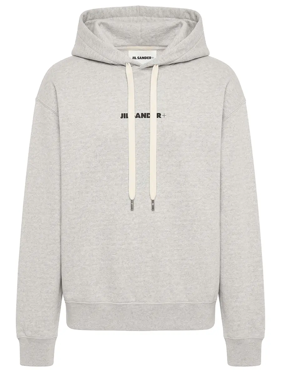 Худи хлопковое JIL SANDER J40GU0123 J20010 052 Серый 
