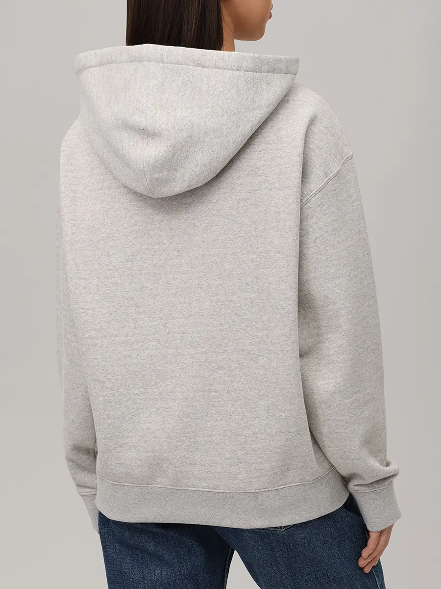 Худи хлопковое JIL SANDER J40GU0123 J20010 052 Серый  Фото 3