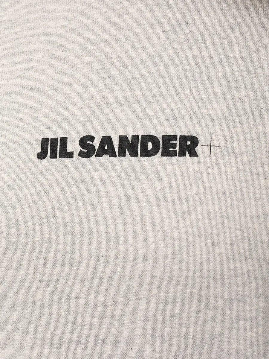 Худи хлопковое JIL SANDER J40GU0123 J20010 052 Серый  Фото 6