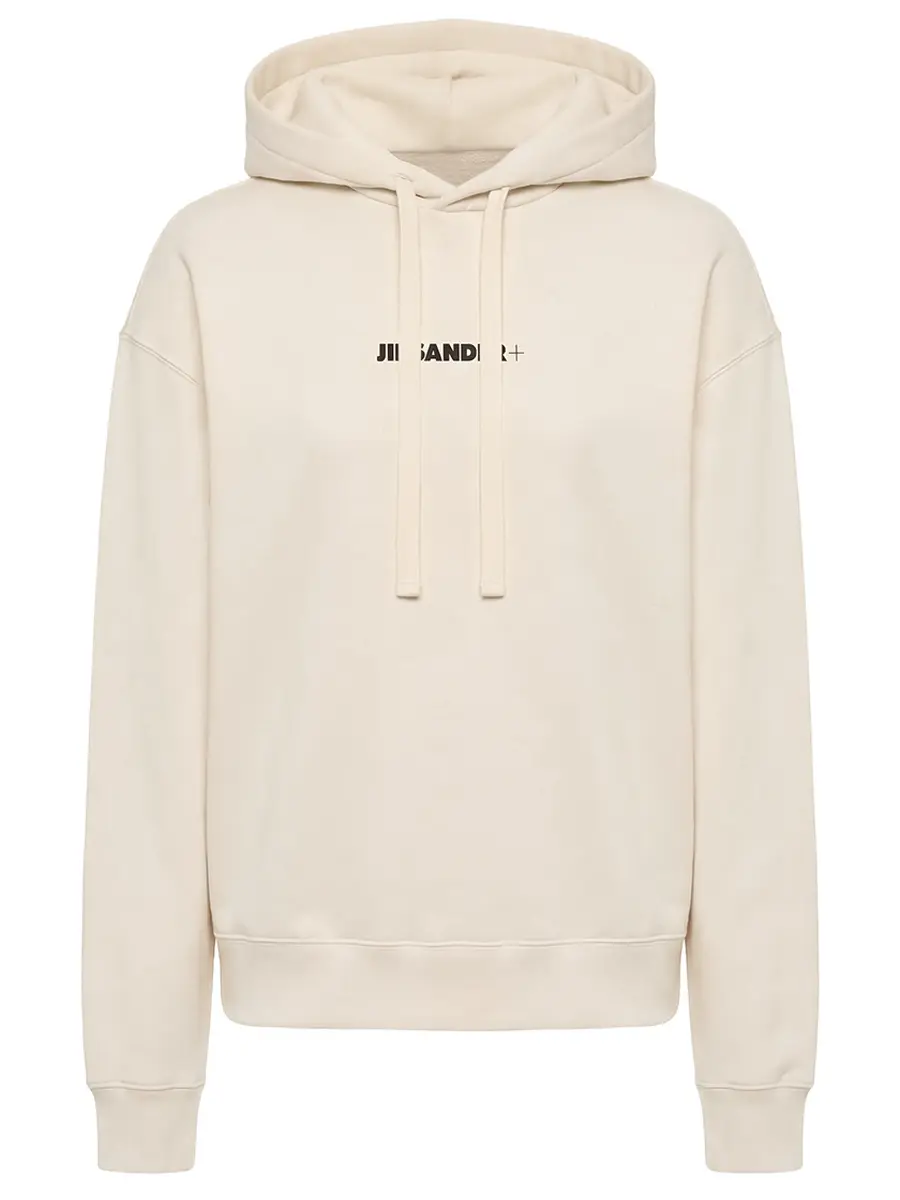 Худи хлопковое JIL SANDER J40GU0123 J20010 279 Бежевый 