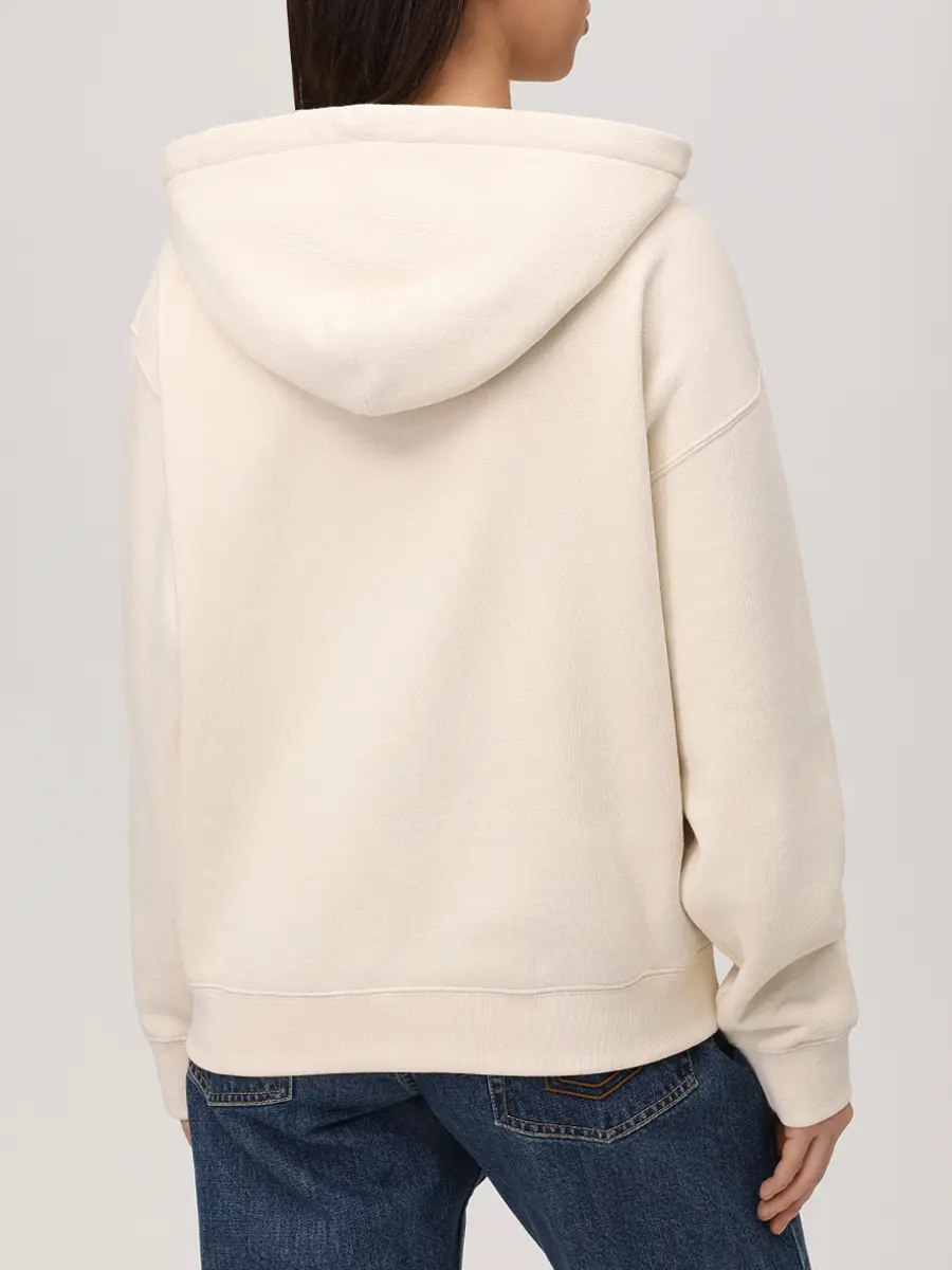 Худи хлопковое JIL SANDER J40GU0123 J20010 279 Бежевый  Фото 3