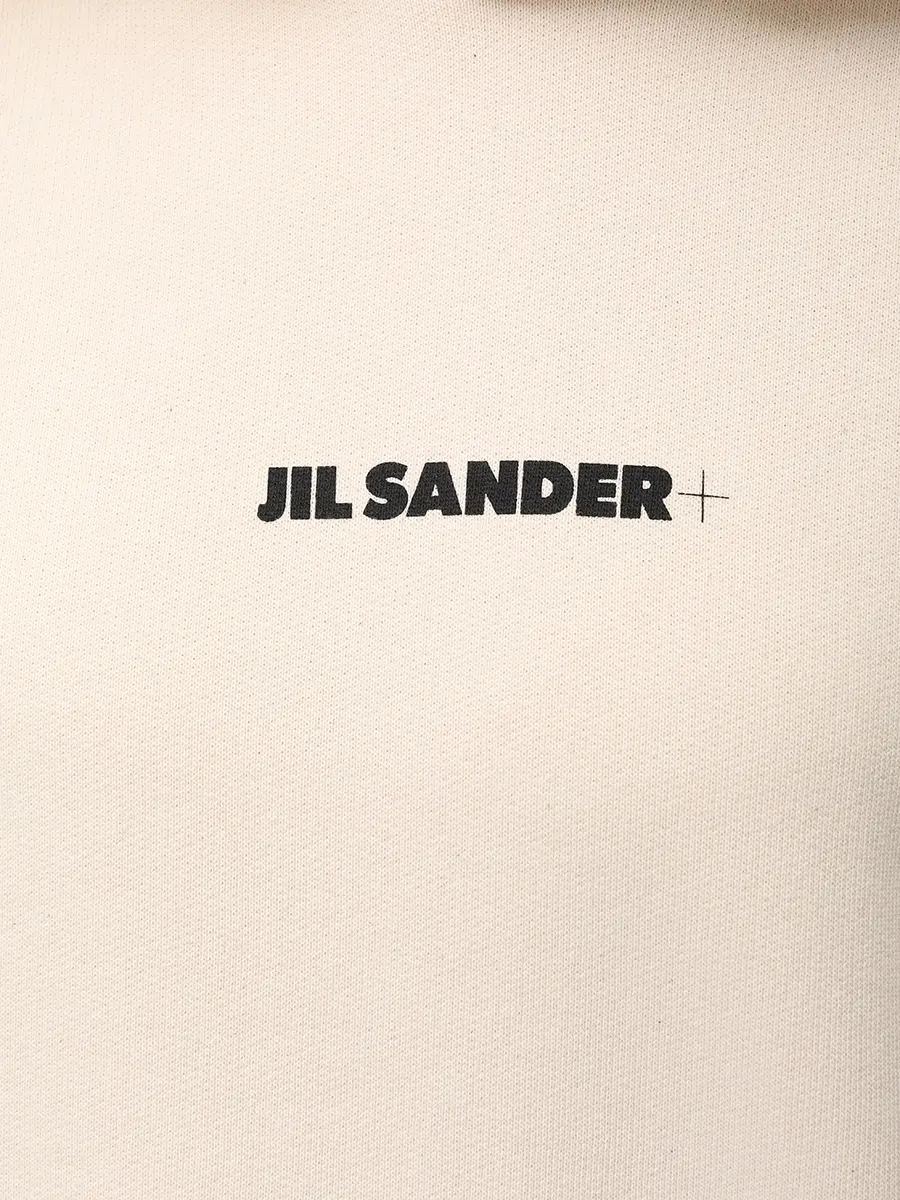 Худи хлопковое JIL SANDER J40GU0123 J20010 279 Бежевый  Фото 6