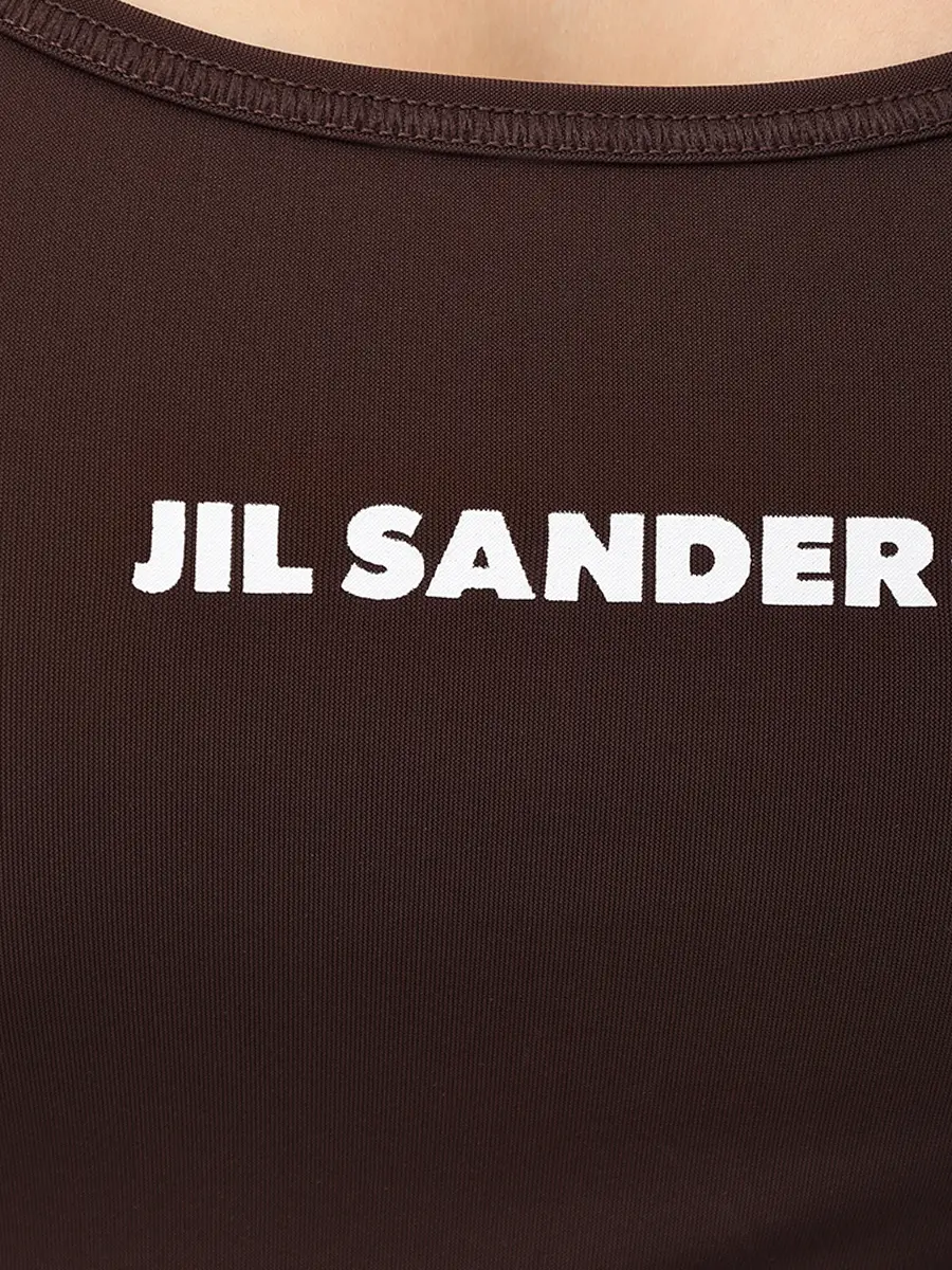 Топ однотонный JIL SANDER J40NC0002 J20031 202 Коричневый  Фото 6