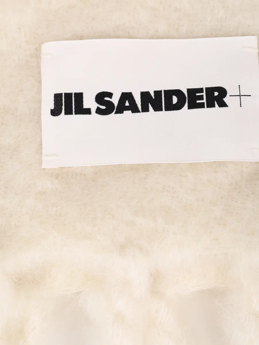 Шарф шерстяной JIL SANDER J40TE0118 J40041 100 Белый  Фото 3