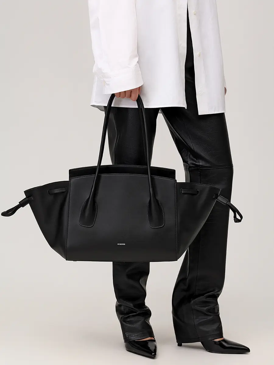 Сумка кожаная JIL SANDER J08ZH0070 P8374 001 Черный  Фото 2