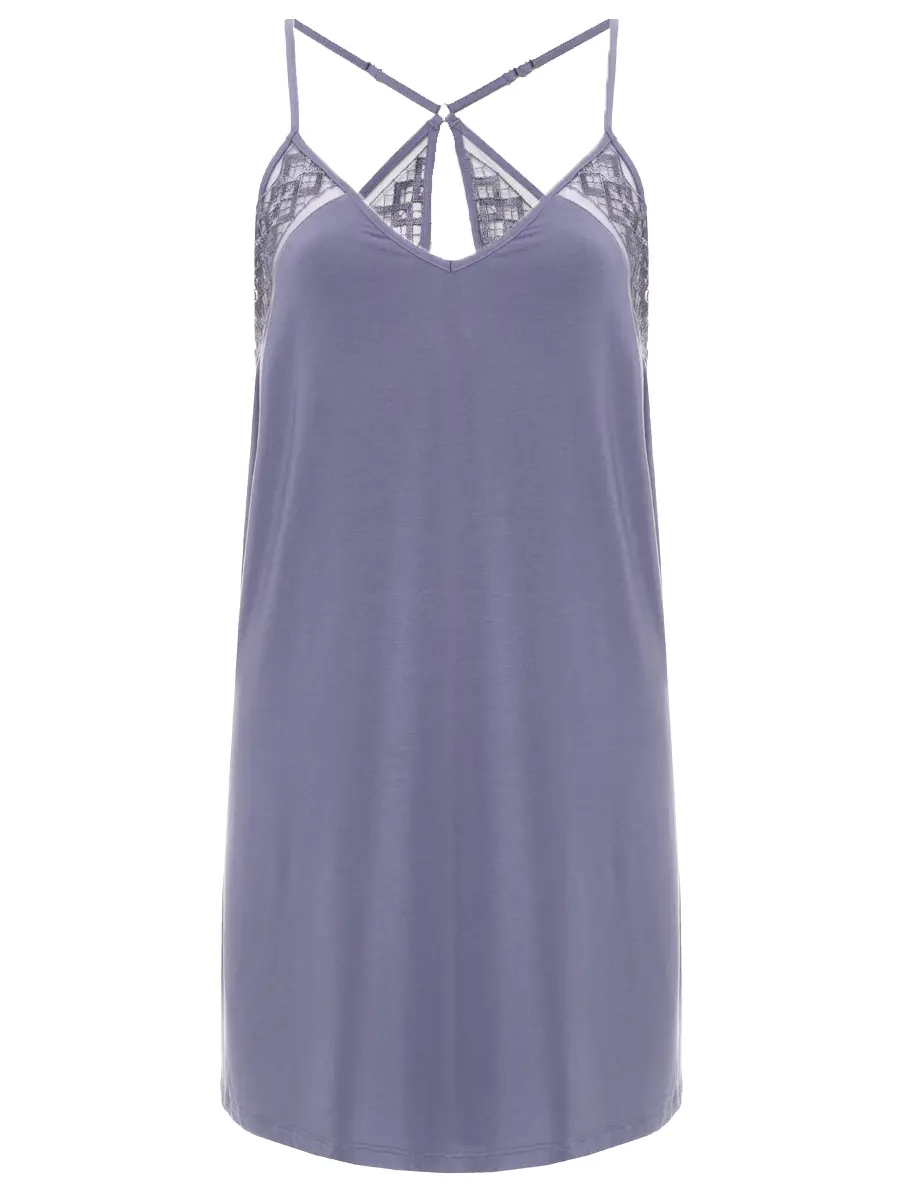 

Сорочка из модала, Деним, 5L40