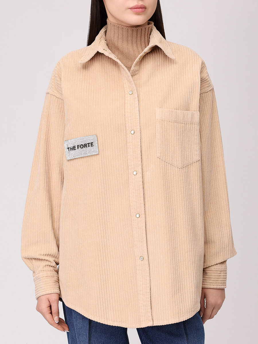 

Рубашка вельветовая, Бежевый, 25WF7101