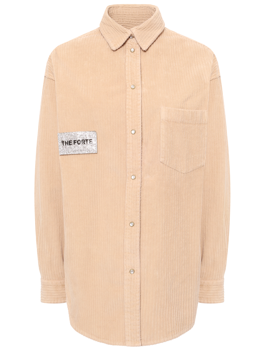 Рубашка вельветовая FORTE DEI MARMI COUTURE 25WF7101 Бежевый 