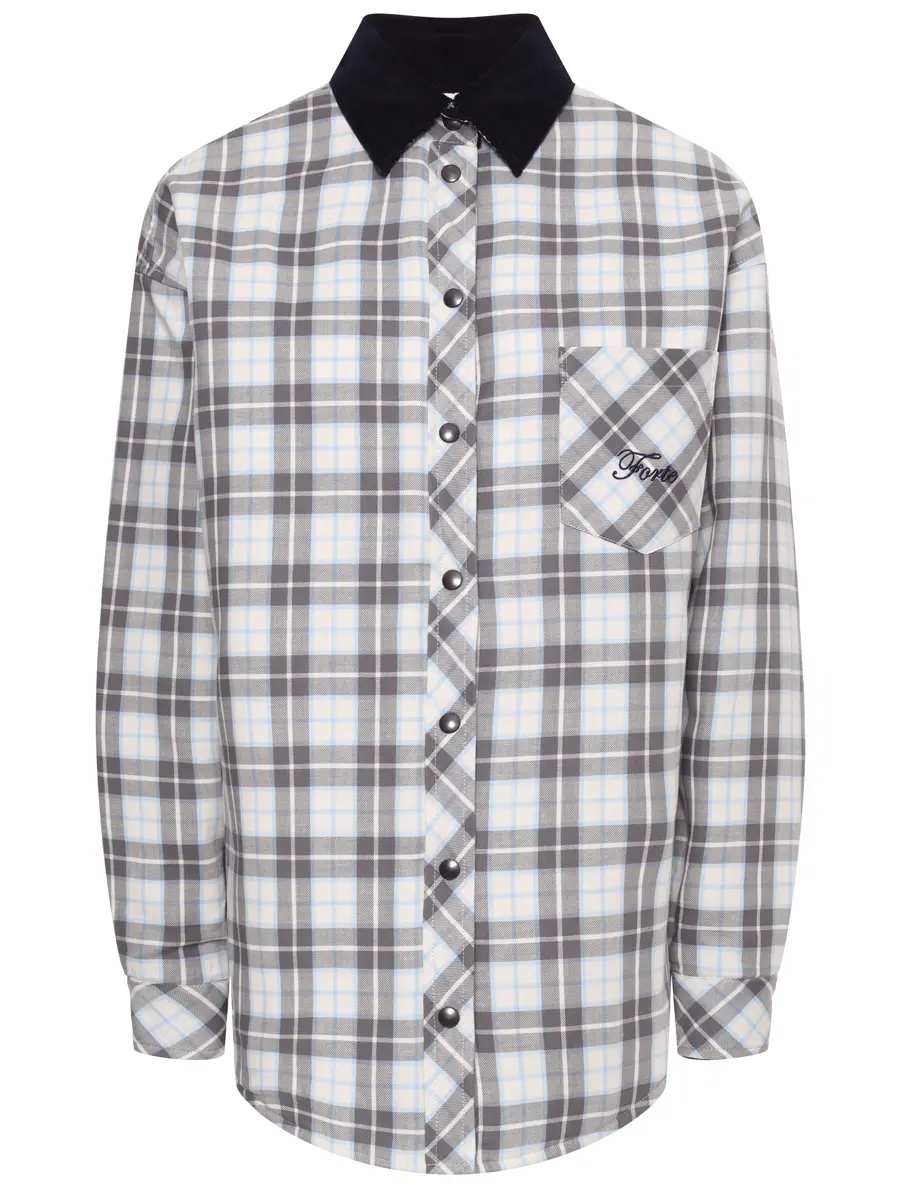 Рубашка утепленная FORTE DEI MARMI COUTURE 25WF7304 Серый 