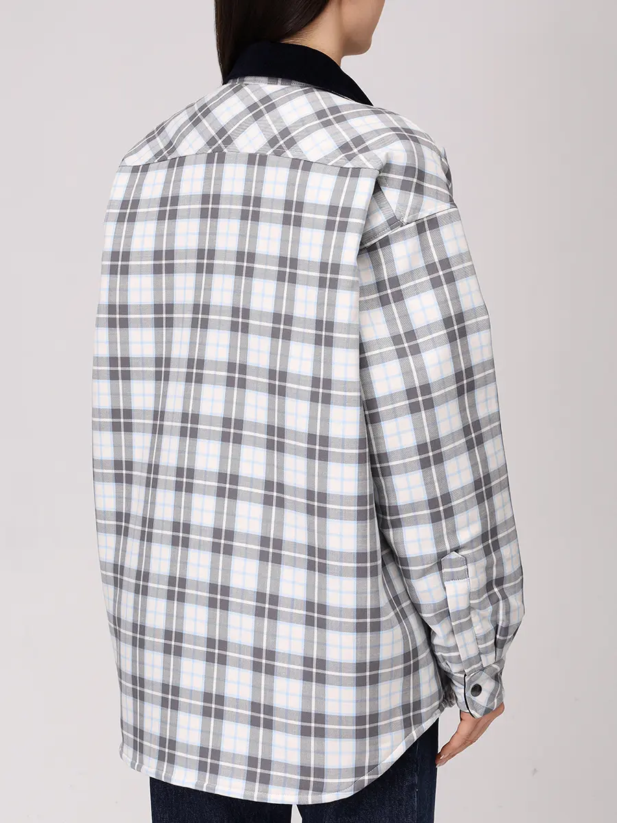 Рубашка утепленная FORTE DEI MARMI COUTURE 25WF7304 Серый  Фото 3