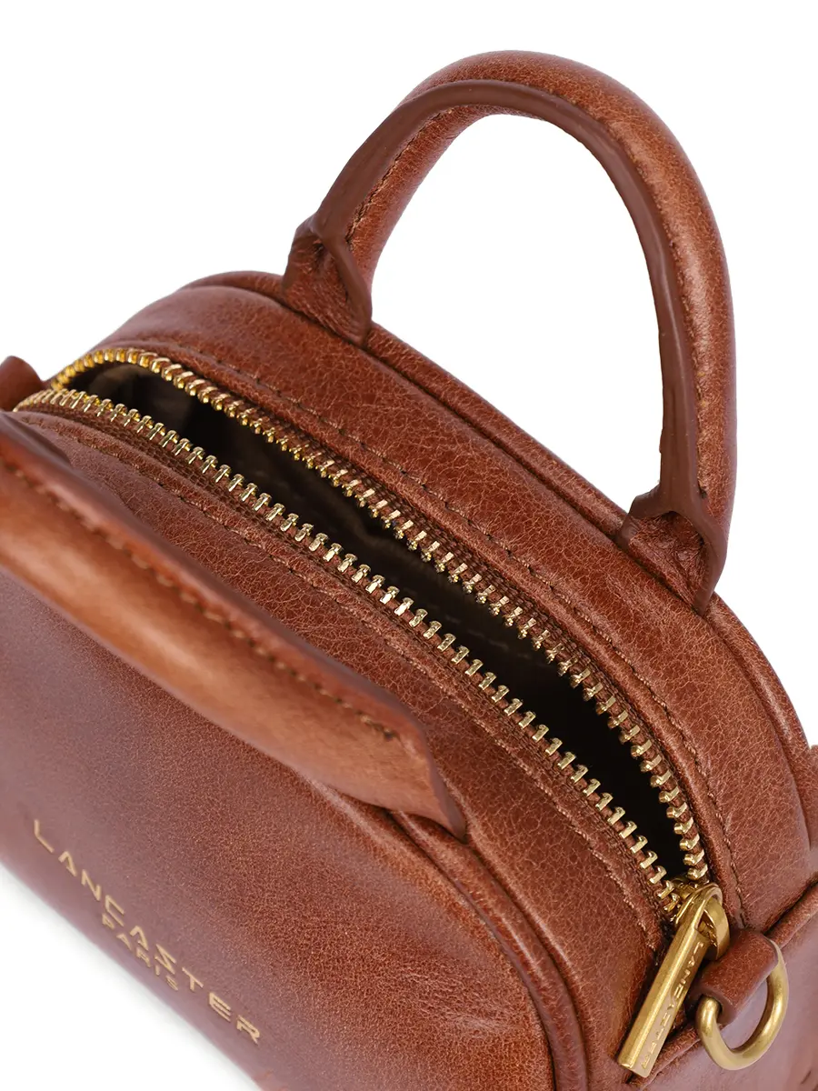 Сумка кожаная LANCASTER 177-003-NOIR-COGNAC Коричневый  Фото 4