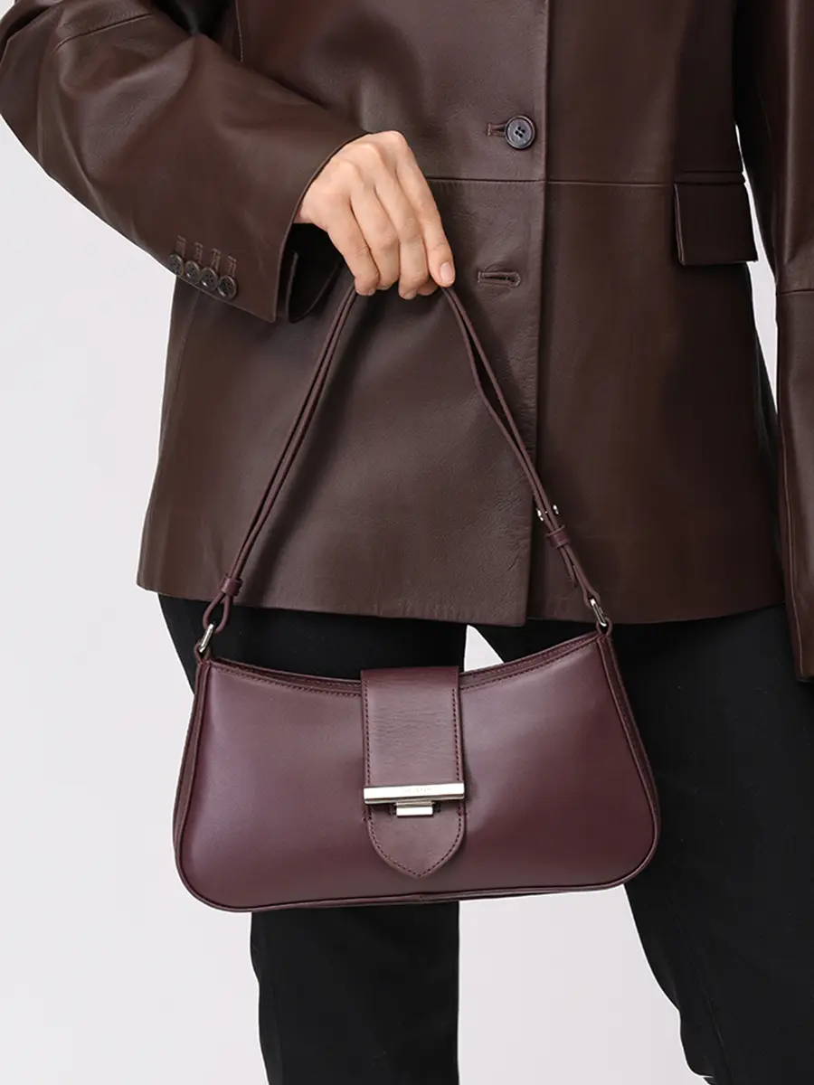 Сумка кожаная Paris Ily LANCASTER 531-041-BORDEAUX Бордовый  Фото 2