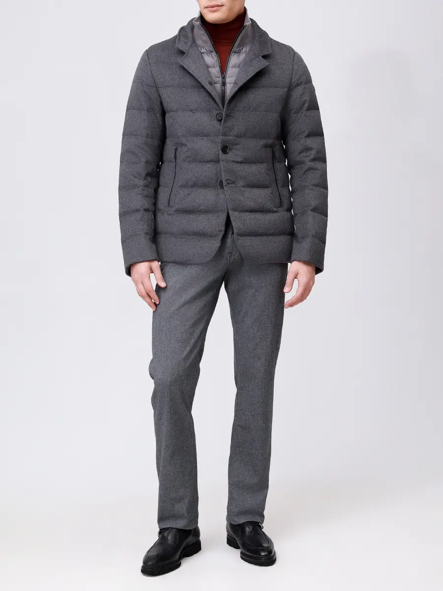 

Пуховик стеганый, Серый, MASTER 480