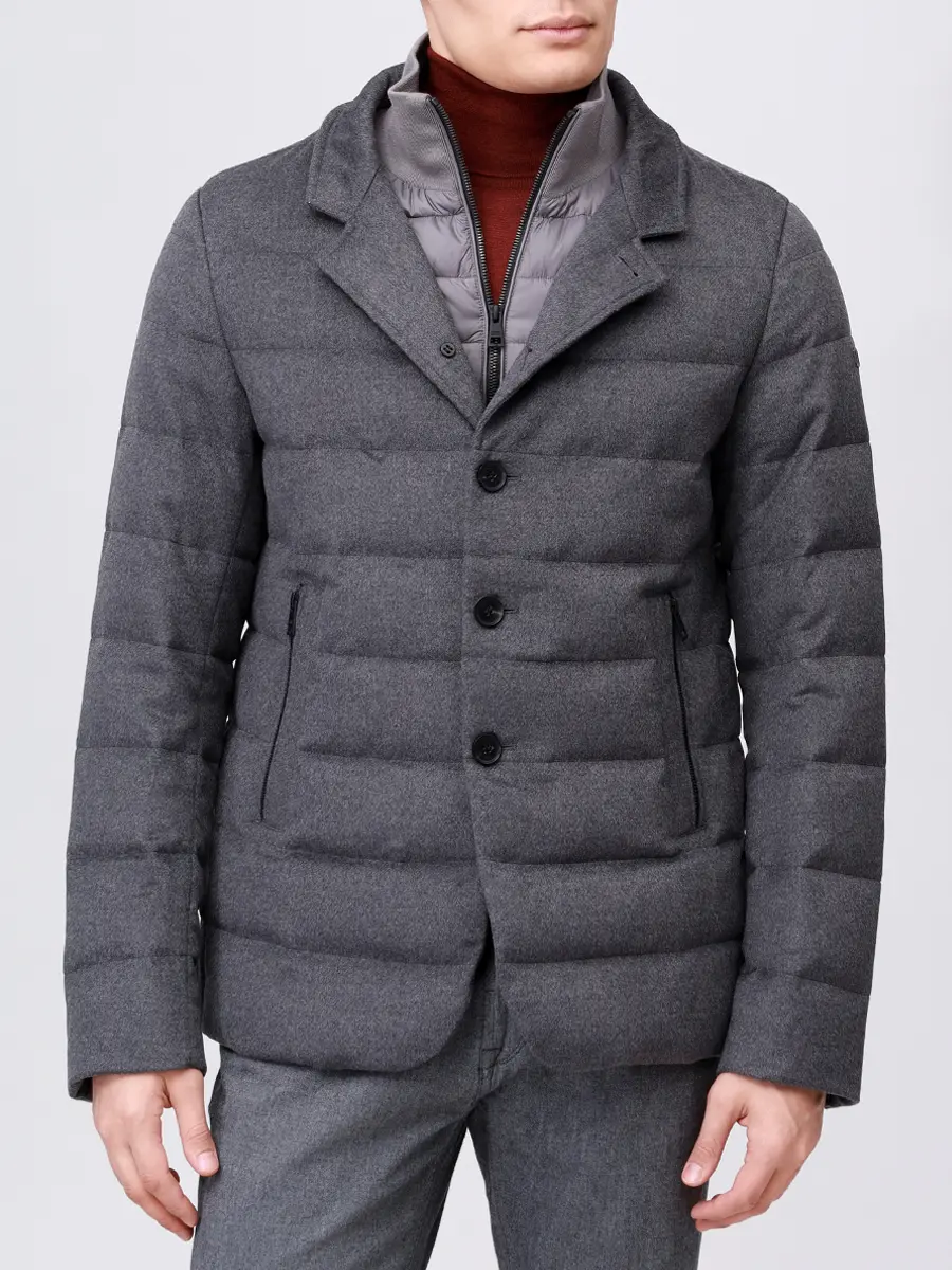 Пуховик стеганый DUNO MASTER 480 Серый  Фото 4