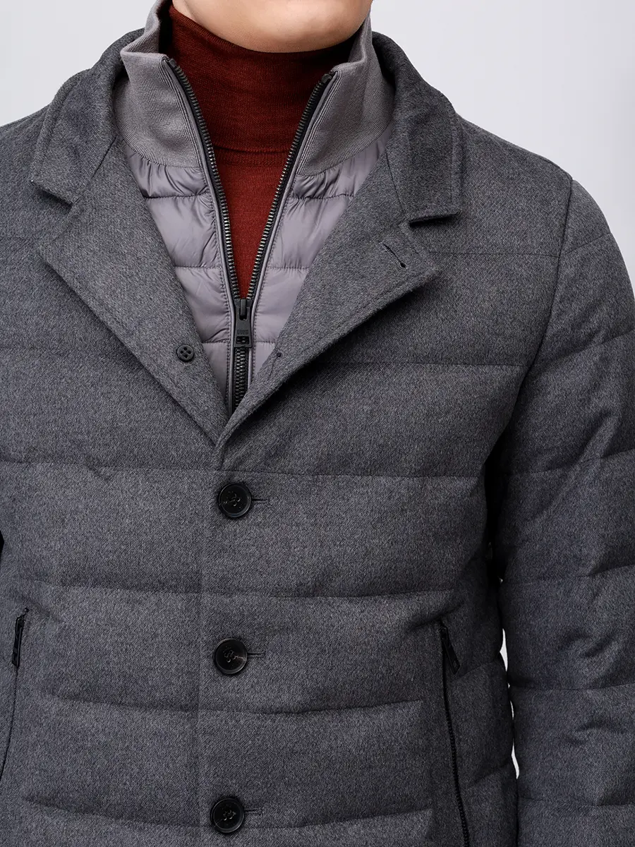 Пуховик стеганый DUNO MASTER 480 Серый  Фото 5