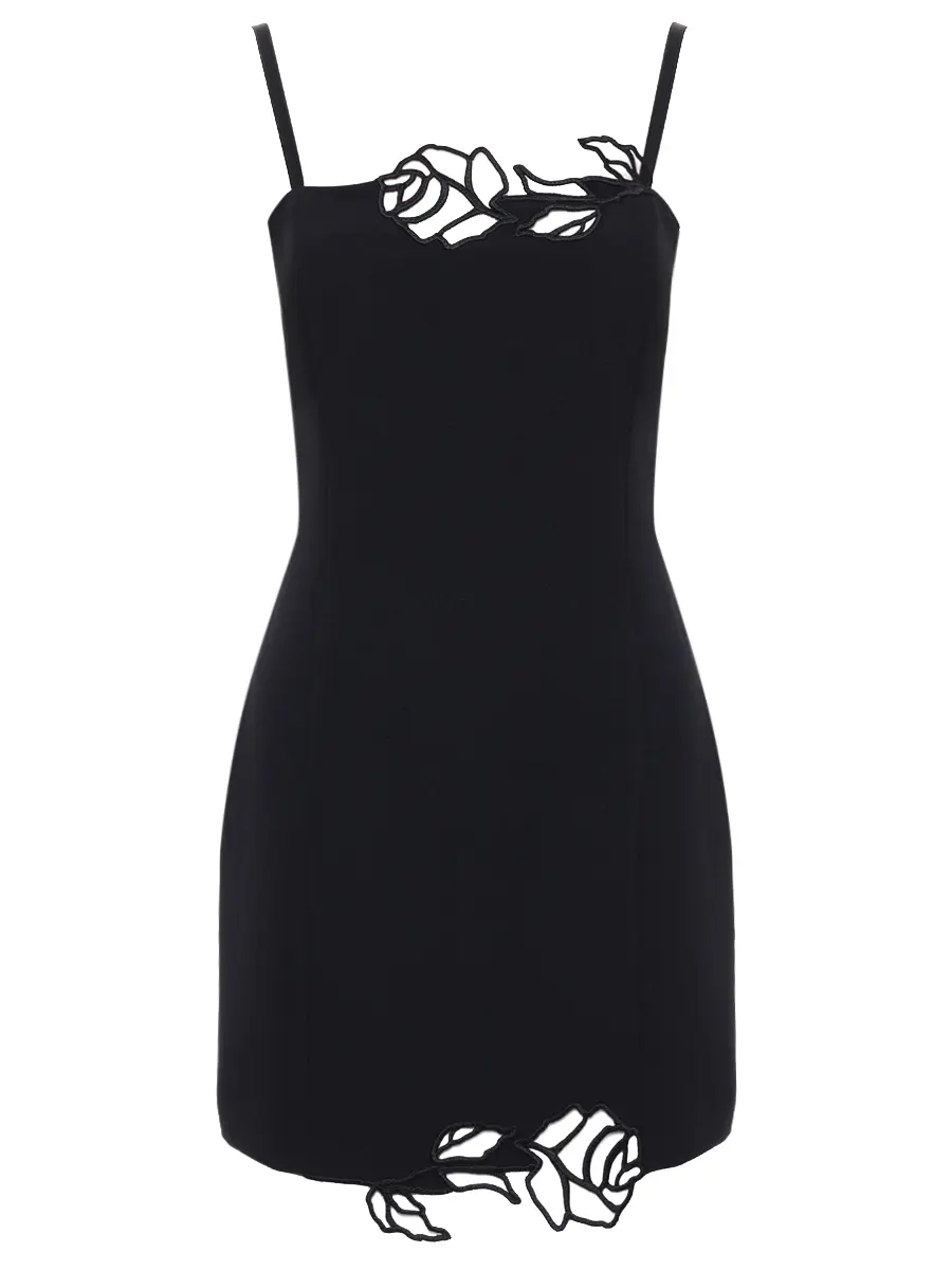 

Платье однотонное, Черный, 2A684BN0990