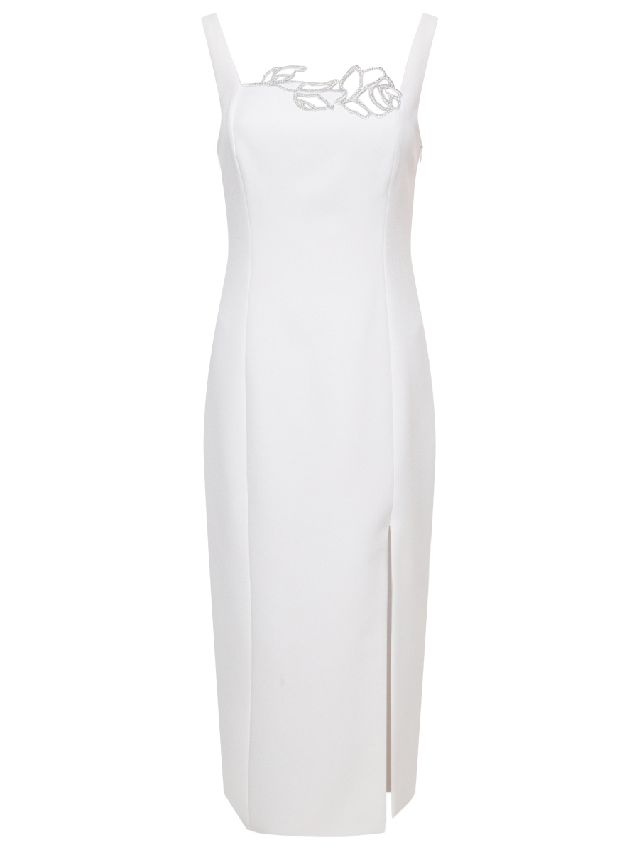 Платье однотонное BLUMARINE 2A718AN0102 Белый 