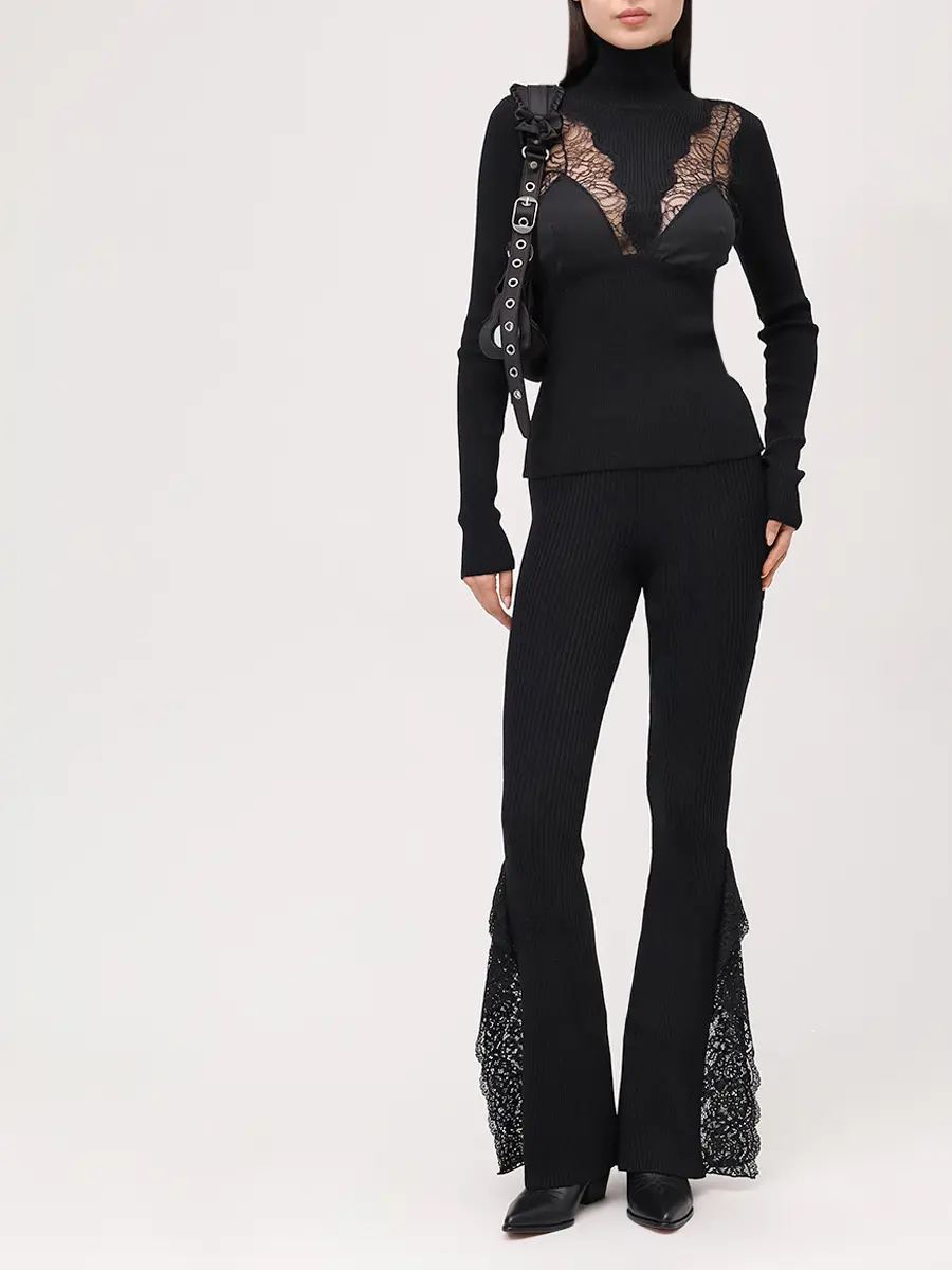 Водолазка шерстяная BLUMARINE 2M620AN0990 Черный  Фото 2