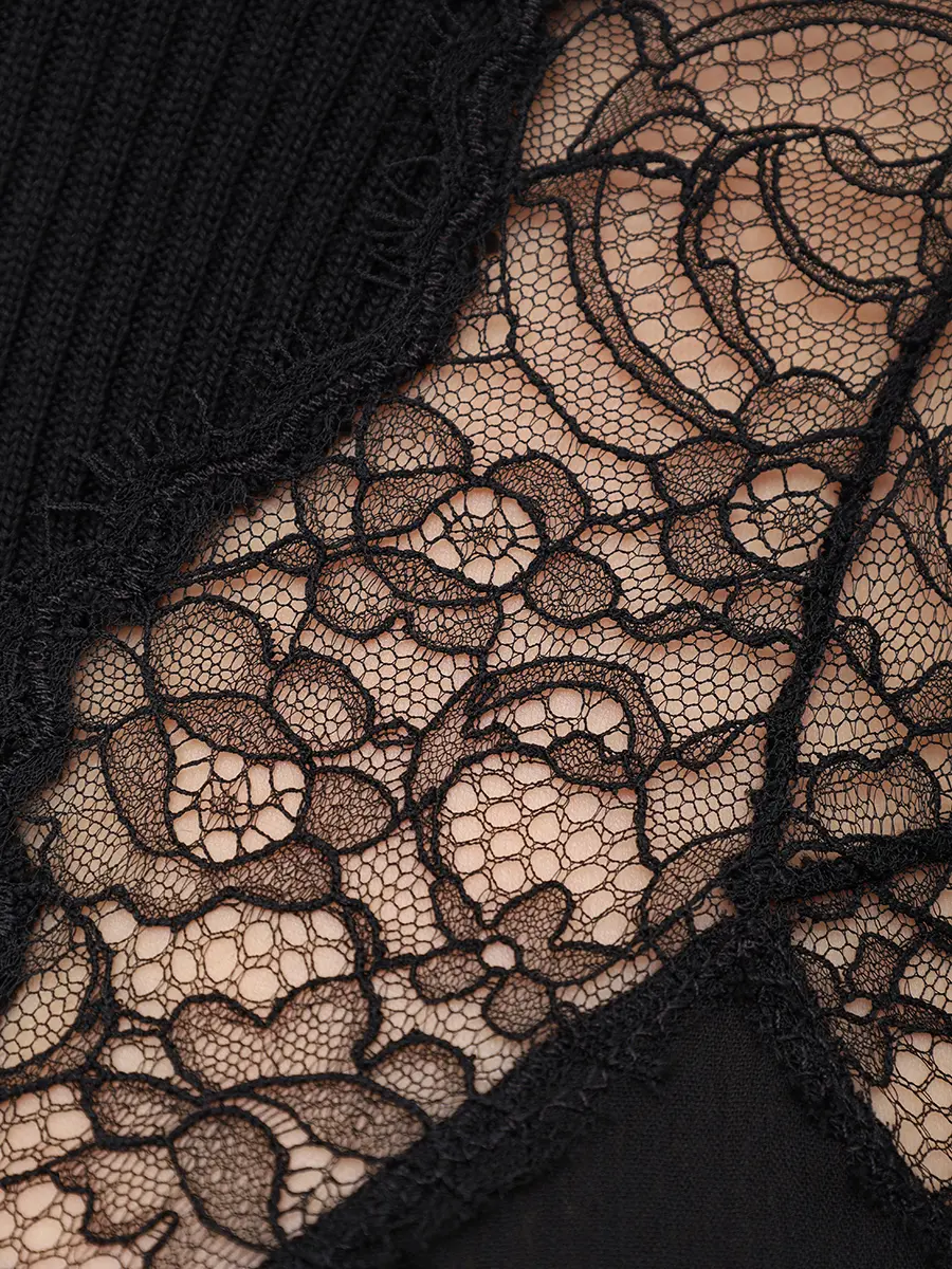 Водолазка шерстяная BLUMARINE 2M620AN0990 Черный  Фото 6