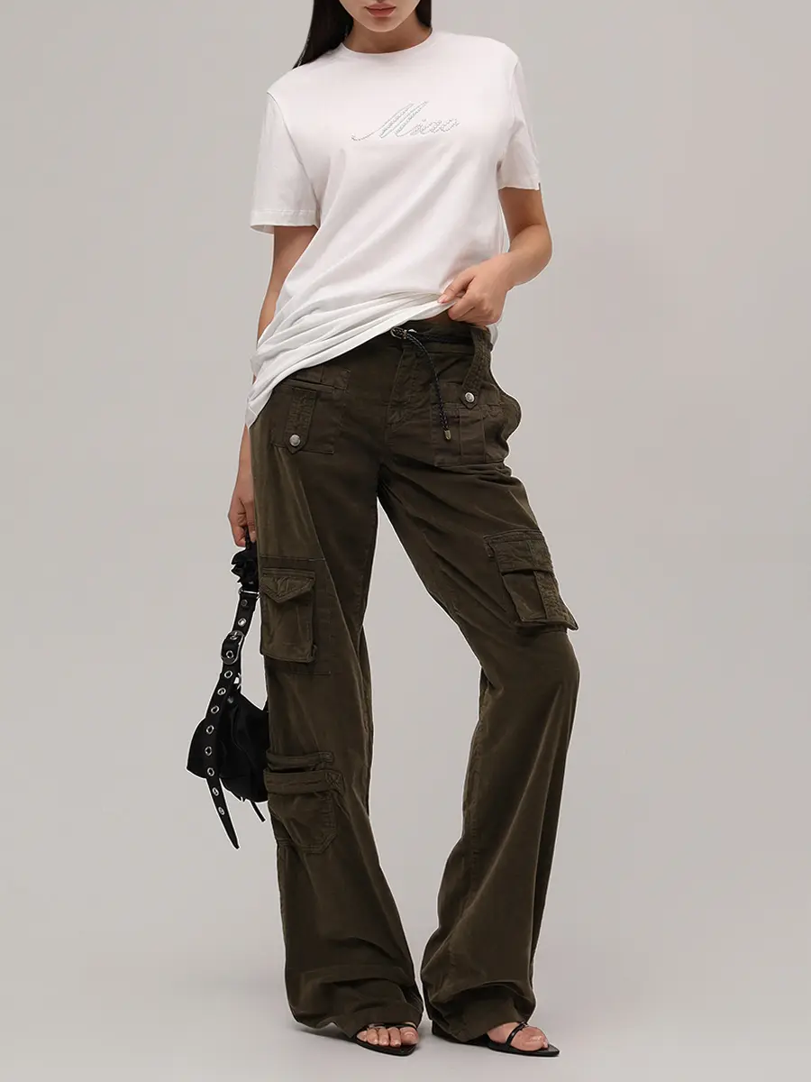 Футболка хлопковая BLUMARINE 2T110AN0103 Белый  Фото 2