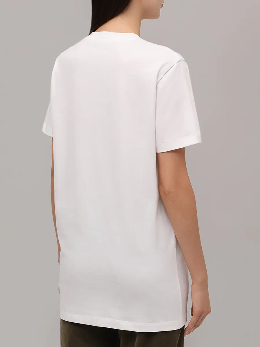 Футболка хлопковая BLUMARINE 2T110AN0103 Белый  Фото 3