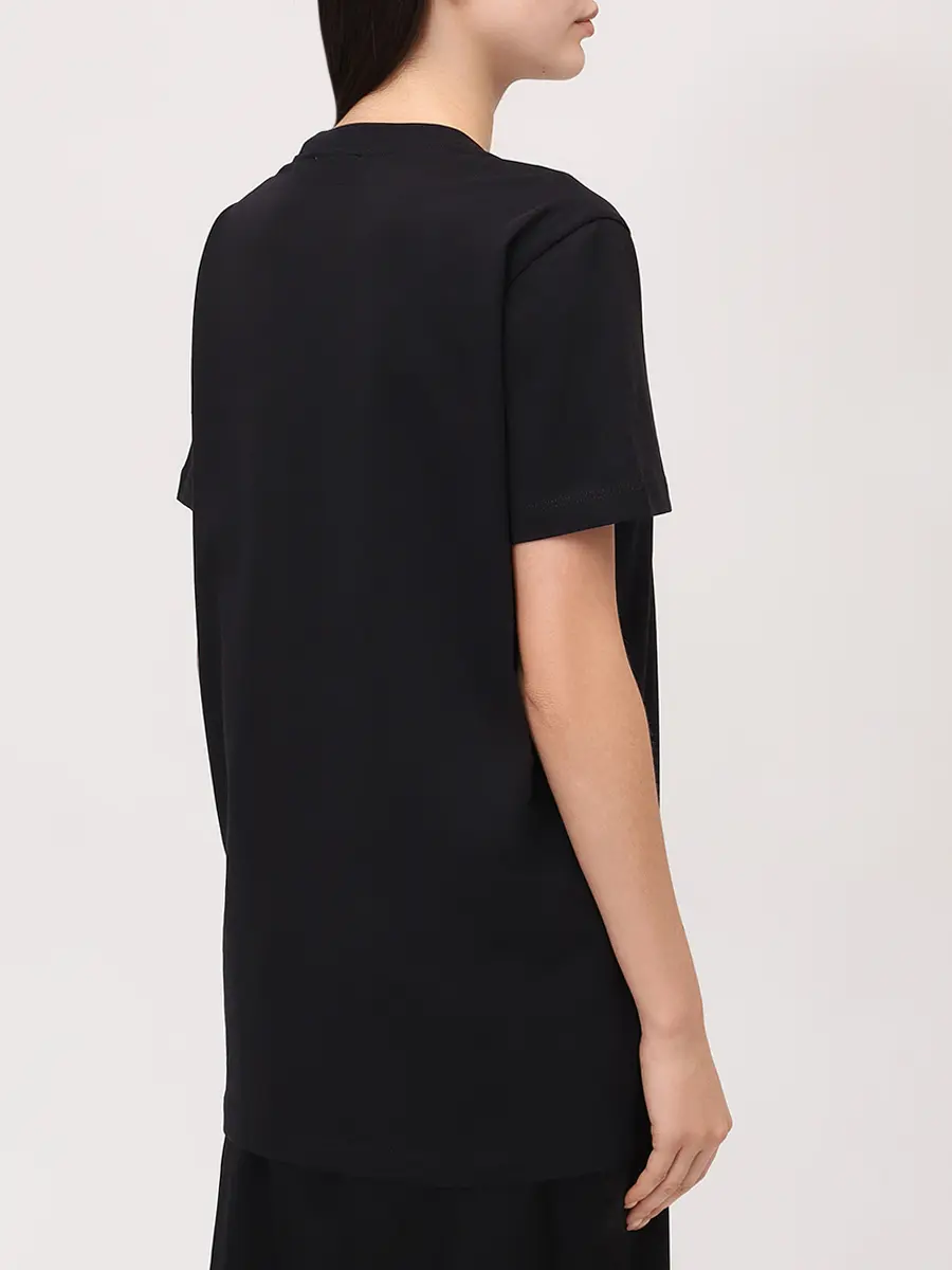 Футболка хлопковая BLUMARINE 2T110AN0990 Черный  Фото 3