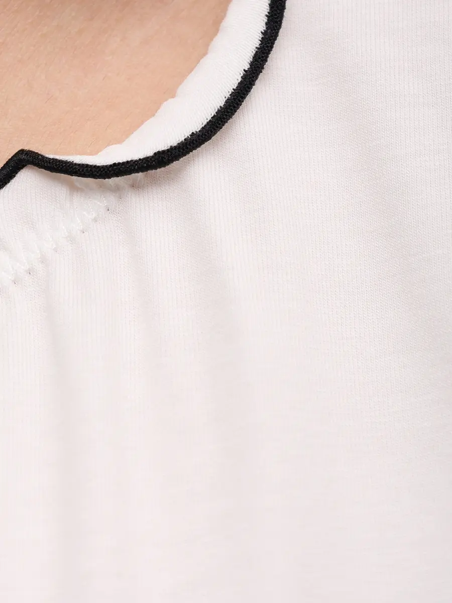 Футболка хлопковая BLUMARINE 2T117AC1039 Белый  Фото 6