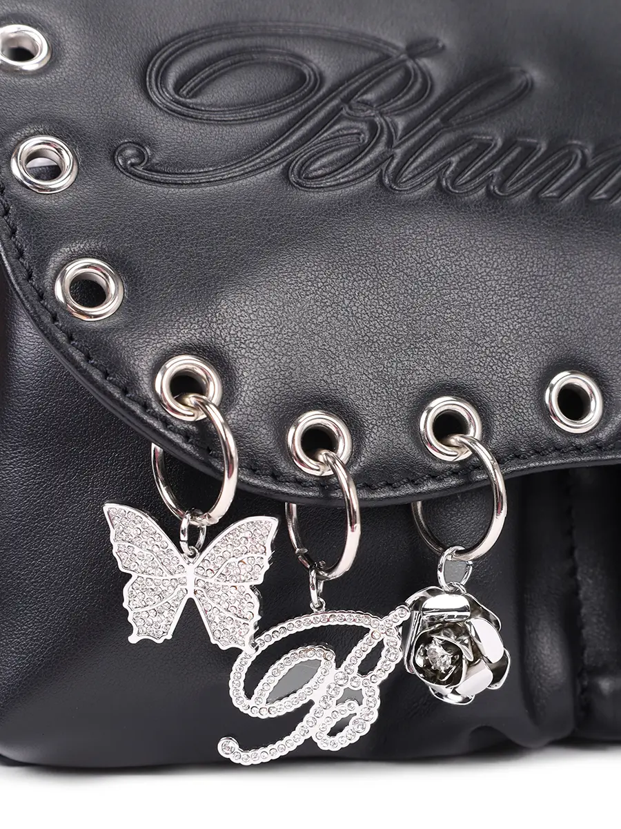 Сумка кожаная BLUMARINE HW111AN0990 Черный  Фото 4