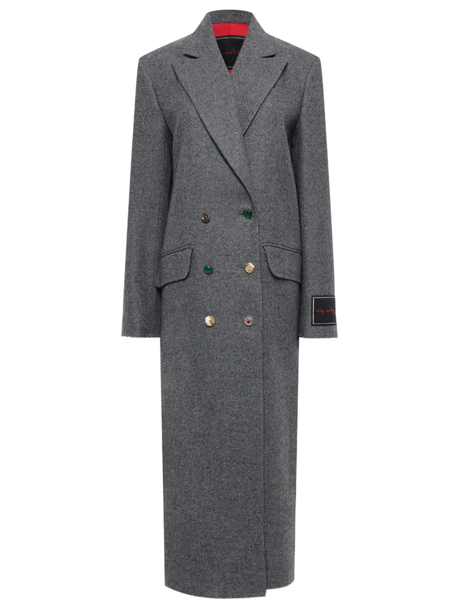 

Пальто шерстяное, Серый, LA081