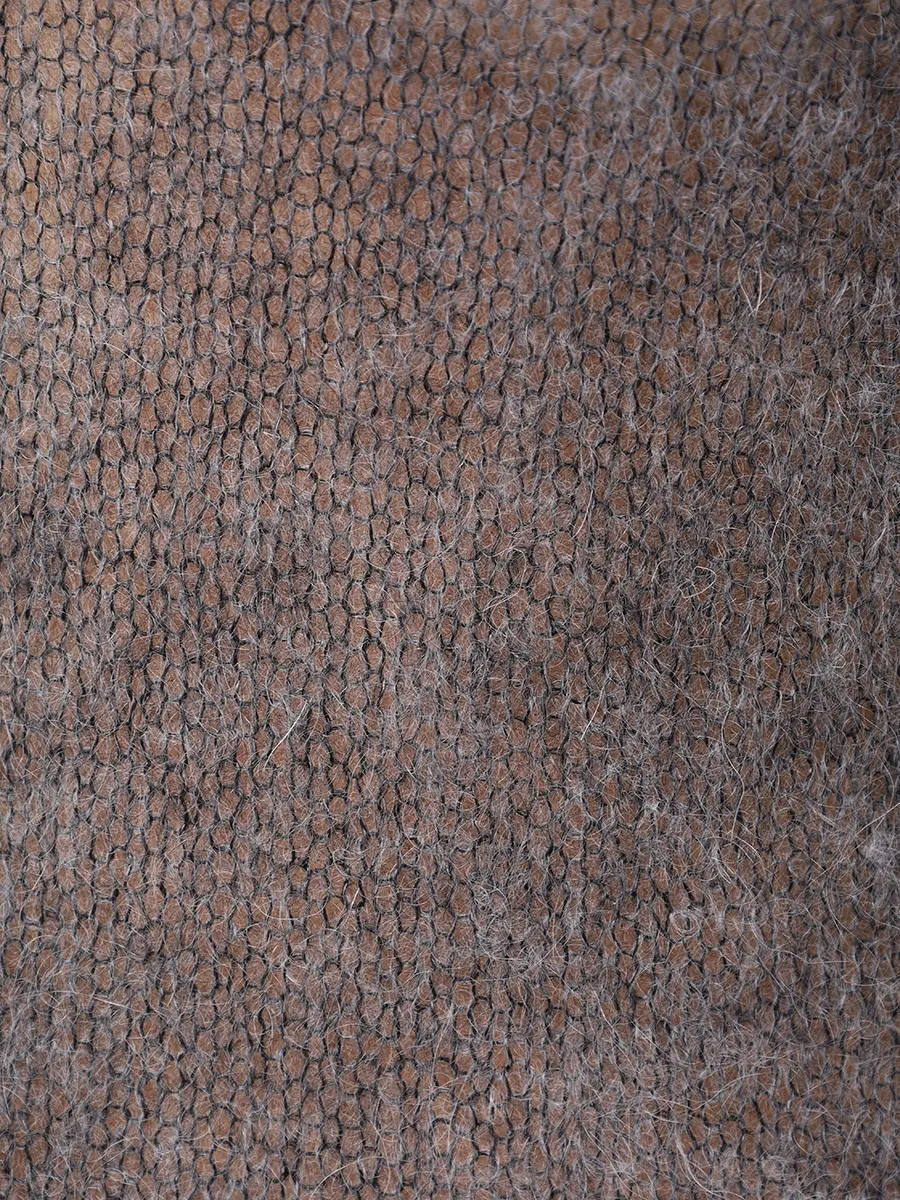 Джемпер из мохера LES ARCHIVES LA1020 Серый  Фото 6