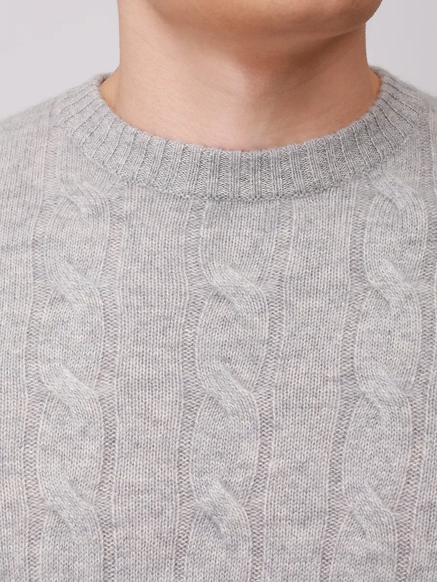 Джемпер кашемировый PAUL TAYLOR PT7MA F042 501 Серый  Фото 5