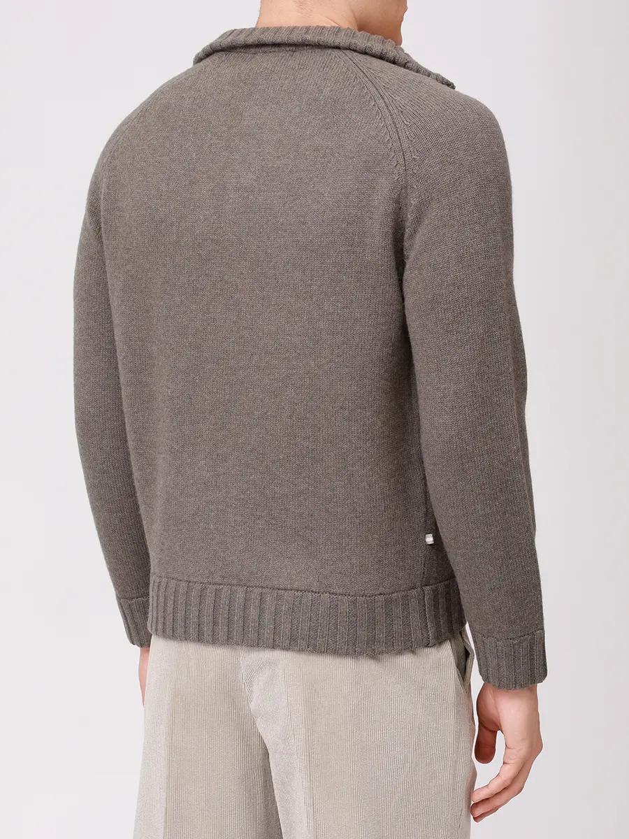 Кардиган шерстяной PAUL TAYLOR PT7MA F022 700 Хаки  Фото 3