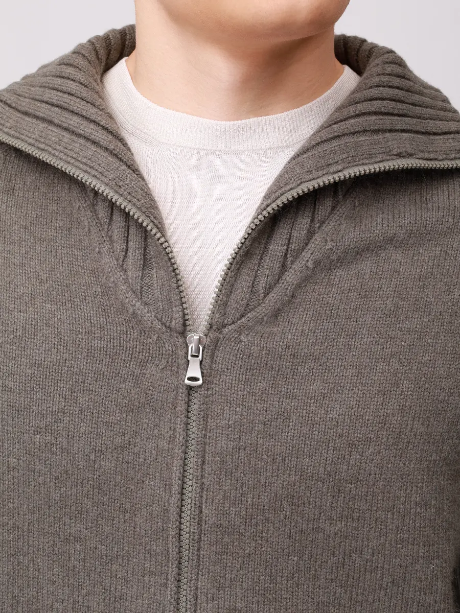 Кардиган шерстяной PAUL TAYLOR PT7MA F022 700 Хаки  Фото 5