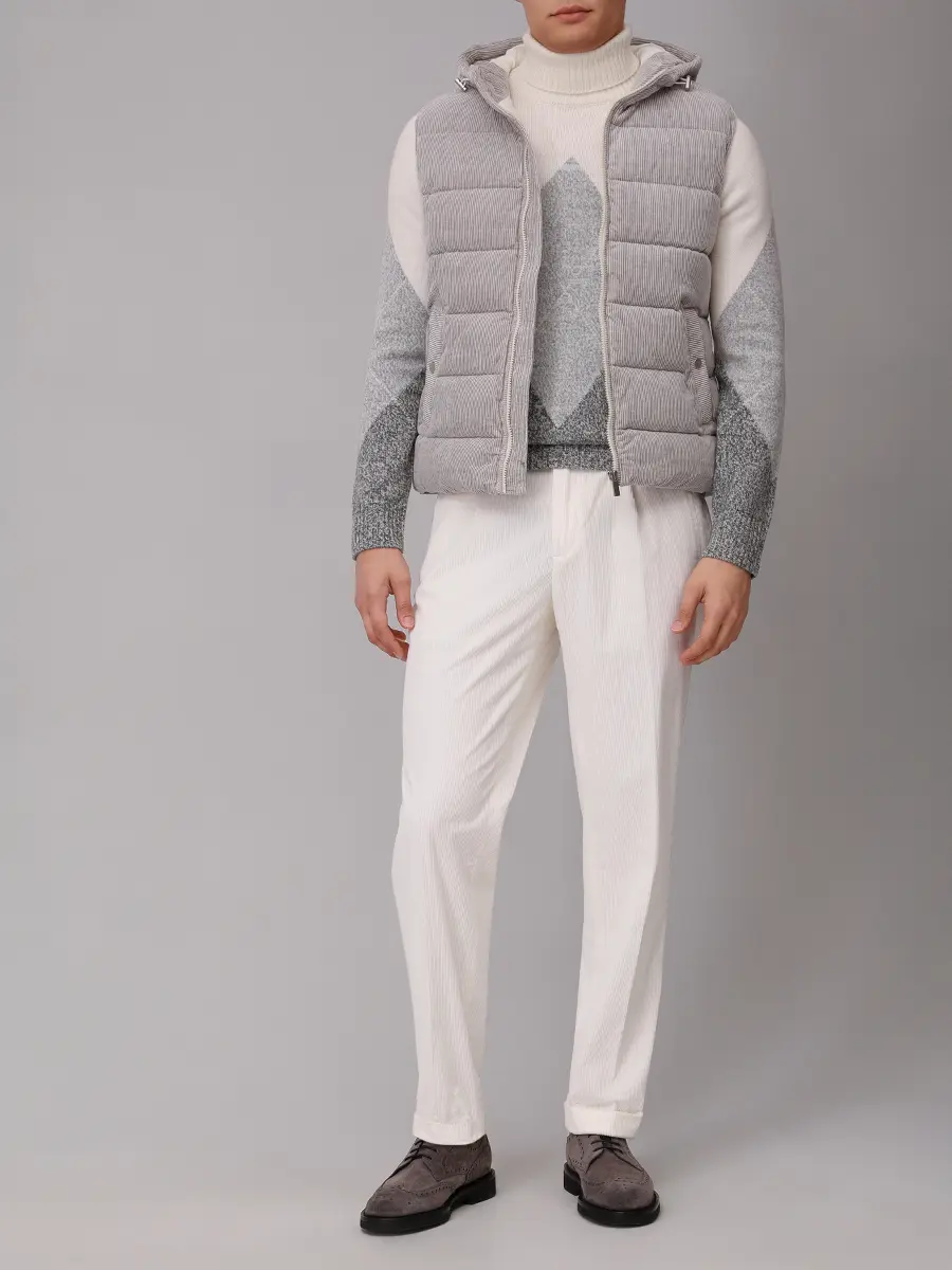 Свитер шерстяной PAUL TAYLOR PT7MA F009 001 Белый  Фото 2