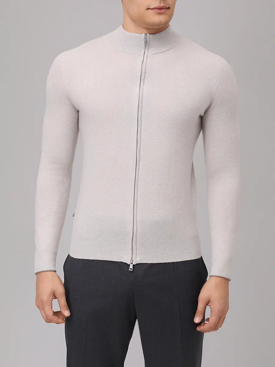 Кардиган шерстяной PAUL TAYLOR PT7MA F046 002 Кремовый  Фото 4