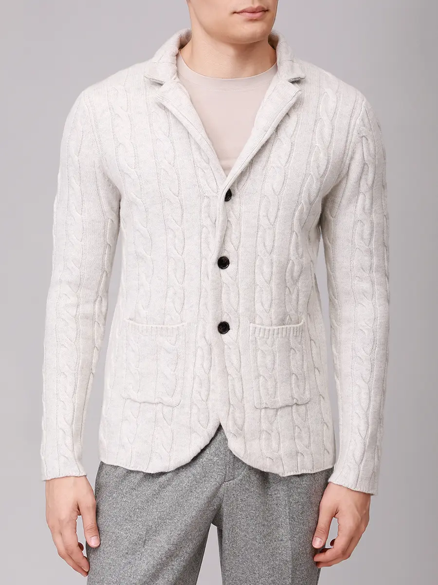 Кардиган вязаный PAUL TAYLOR PT7MA G019 501 Серый  Фото 4