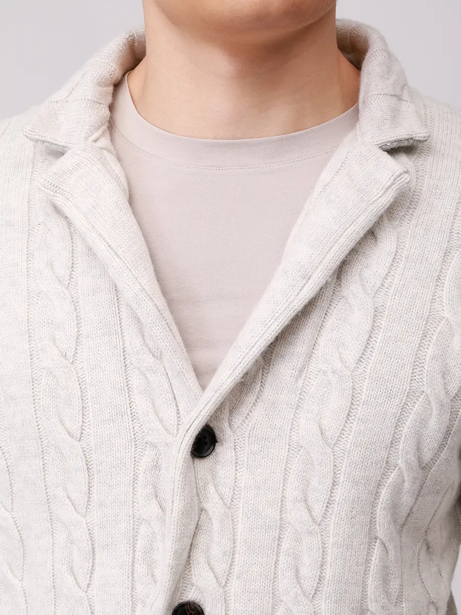 Кардиган вязаный PAUL TAYLOR PT7MA G019 501 Серый  Фото 5