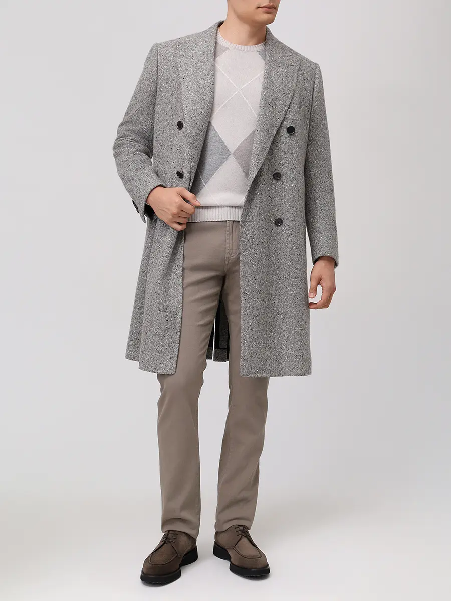 Джемпер шерстяной PAUL TAYLOR PT7MA F005 002 Клетка  Фото 2