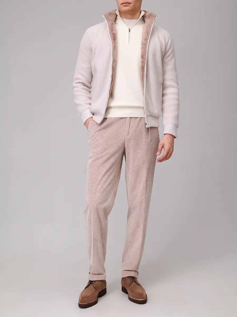 Куртка на меху PAUL TAYLOR PT7MA F028 002 Кремовый  Фото 2