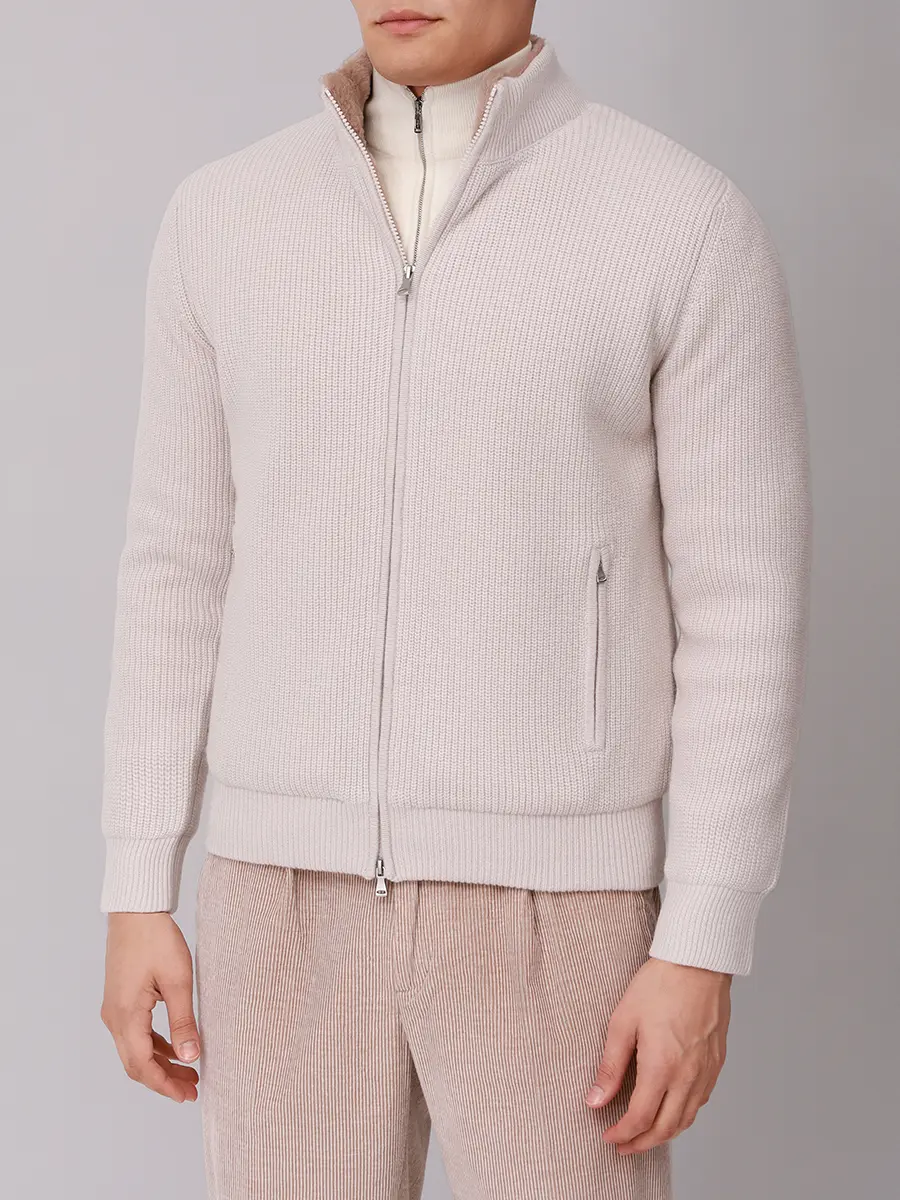 Куртка на меху PAUL TAYLOR PT7MA F028 002 Кремовый  Фото 4